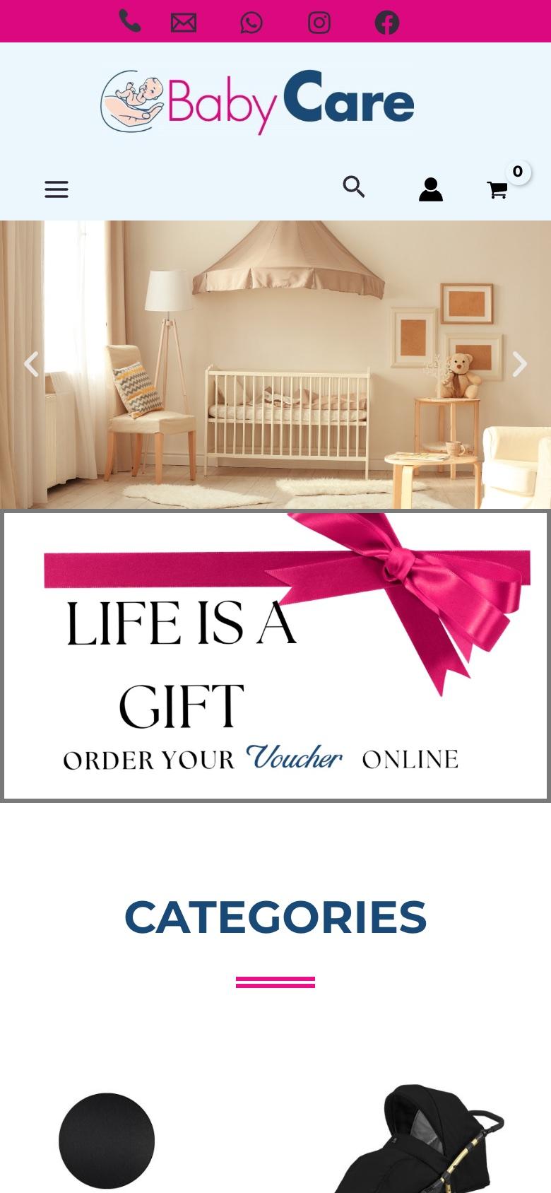 Baby Care Malta on mobile