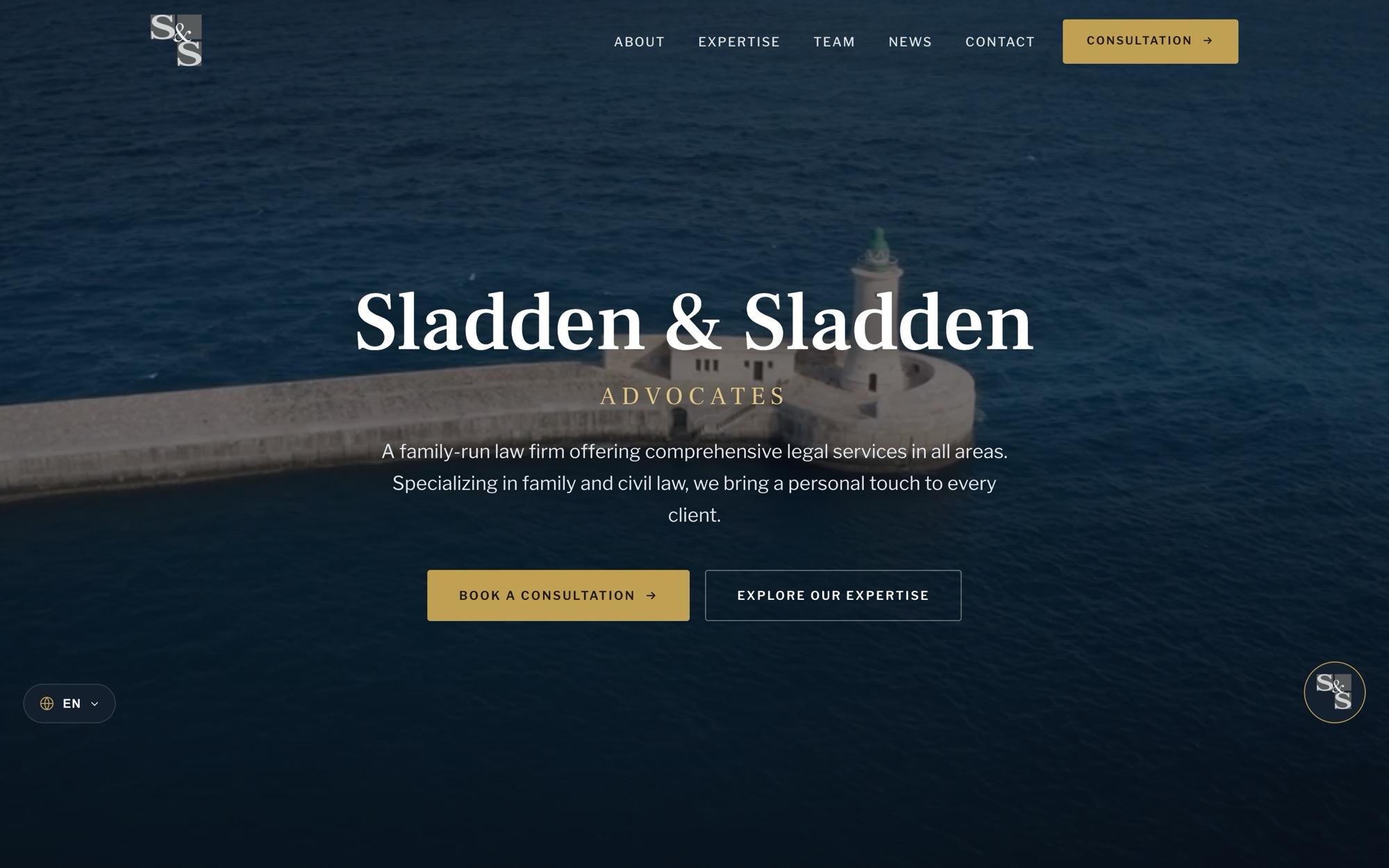 Sladden & Sladden website